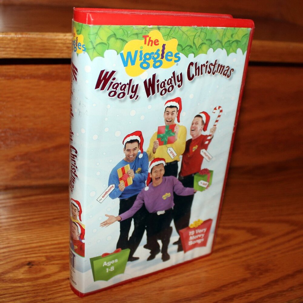 3/$55❤️The Wiggles: Wiggly, Wiggly Christmas Clamshell VHS 2002 Classic Holiday